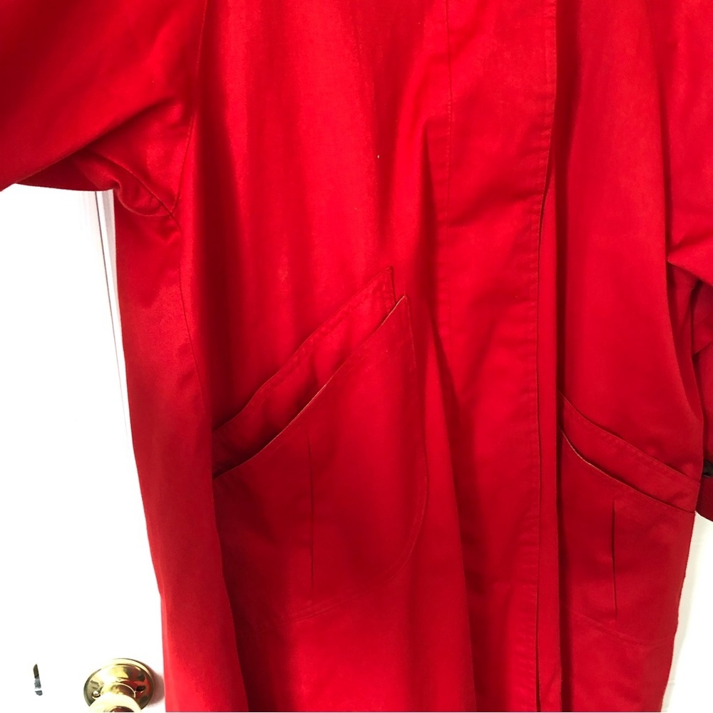 London Fog Vintage Red Trench Jacket - Picture 9 of 16